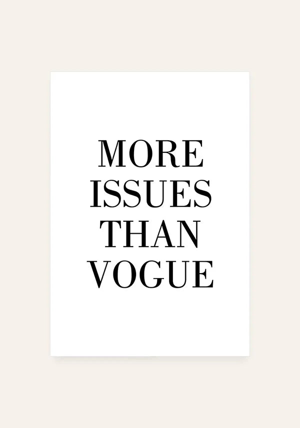Quadro More Issues Then Vogue