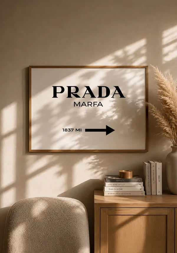 Quadro Prada Fundo Branco Horizontal