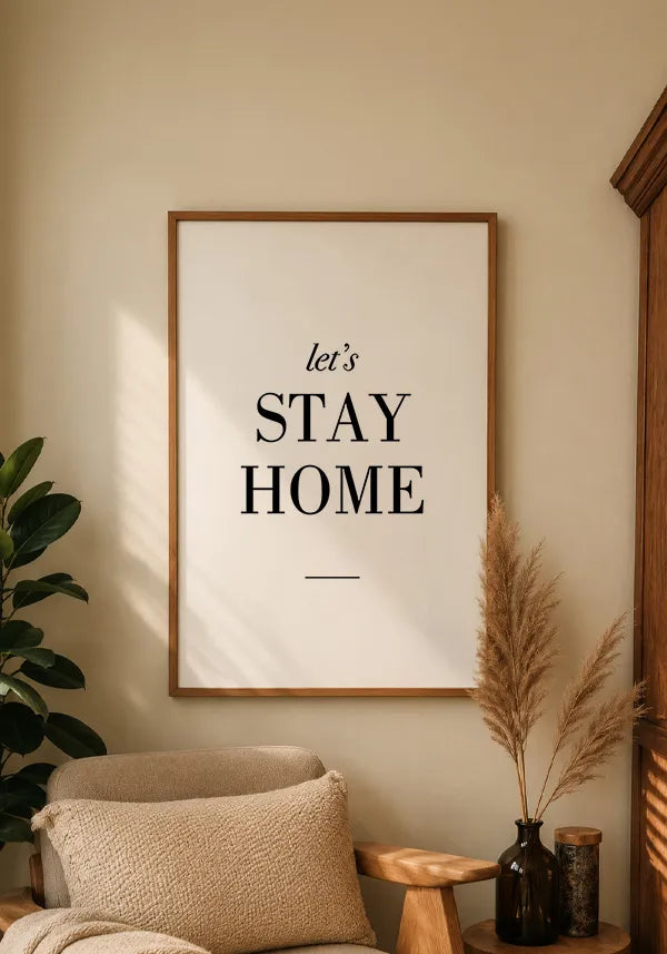 Quadro Let's Stay Home