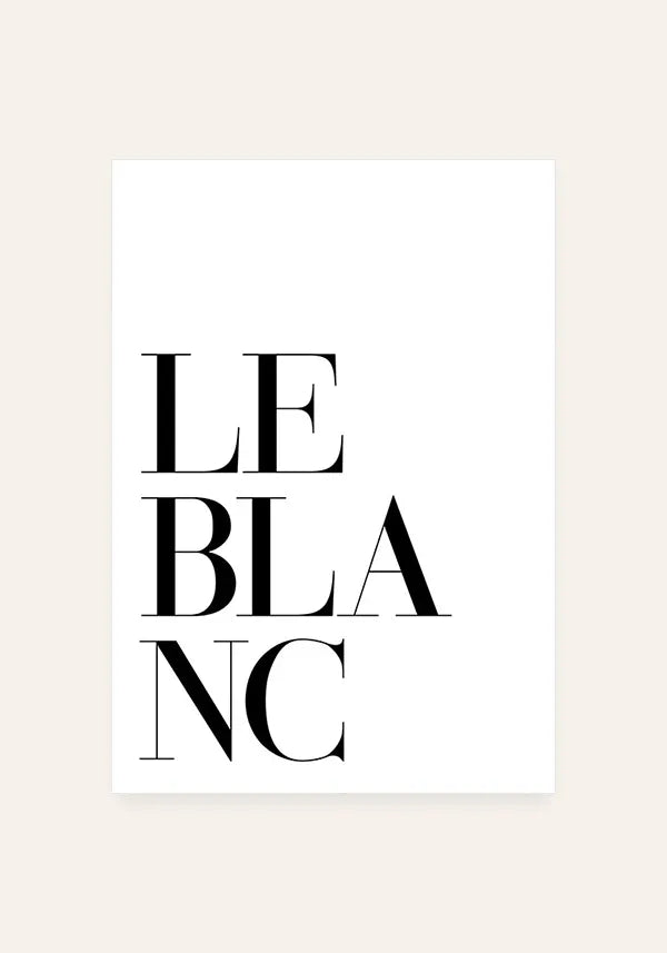 Quadro Le Blanc