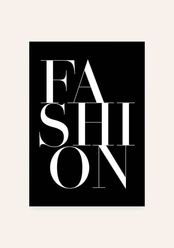 Quadro Fashion Fundo Preto