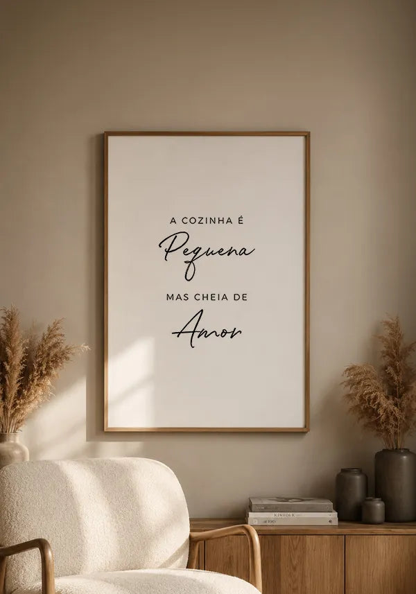 Quadro Cozinha Cheia De Amor