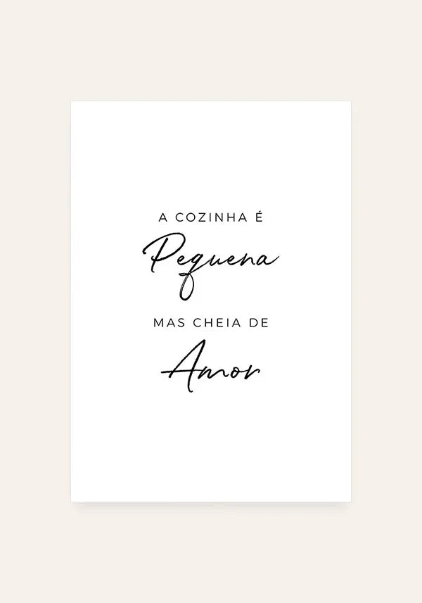 Quadro Cozinha Cheia De Amor