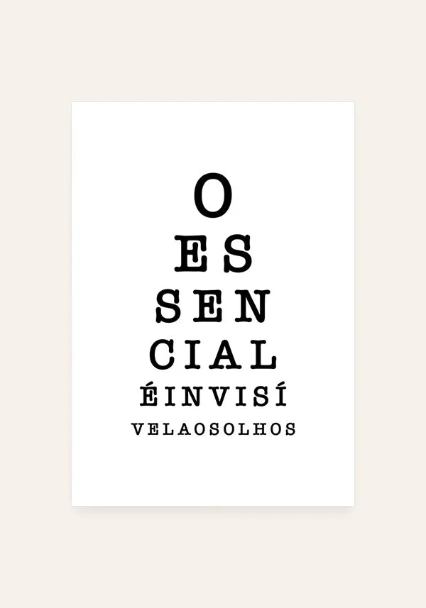 Quadro Invisível Aos Olhos