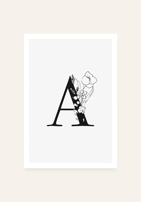 Quadro Letra A