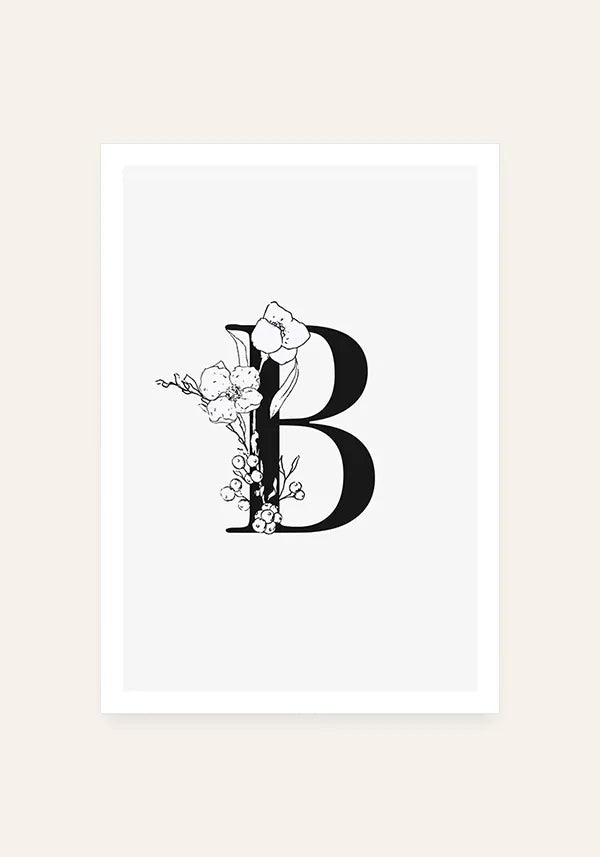 Quadro Letra B