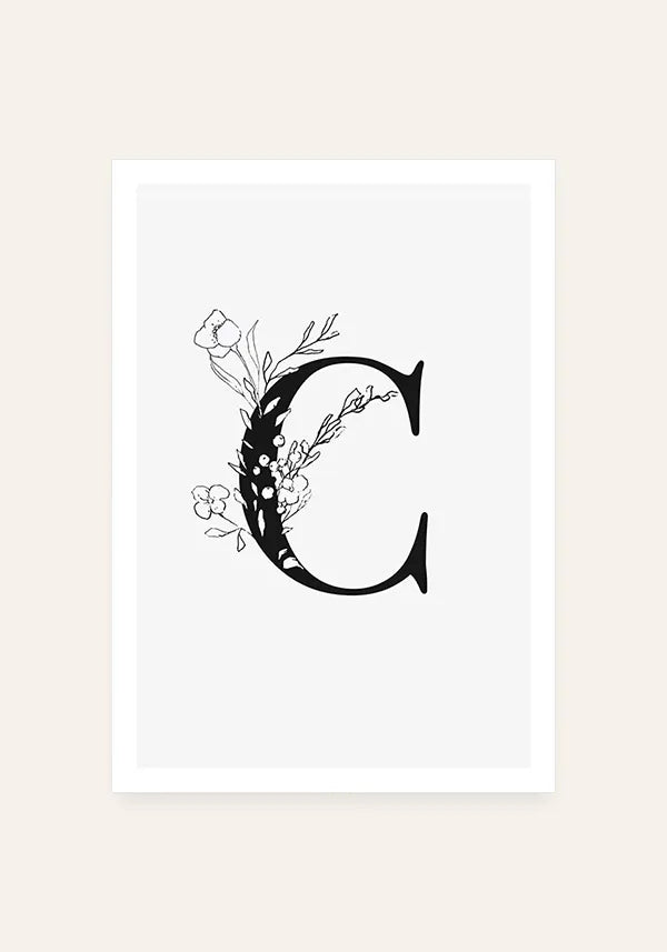 Quadro Letra C