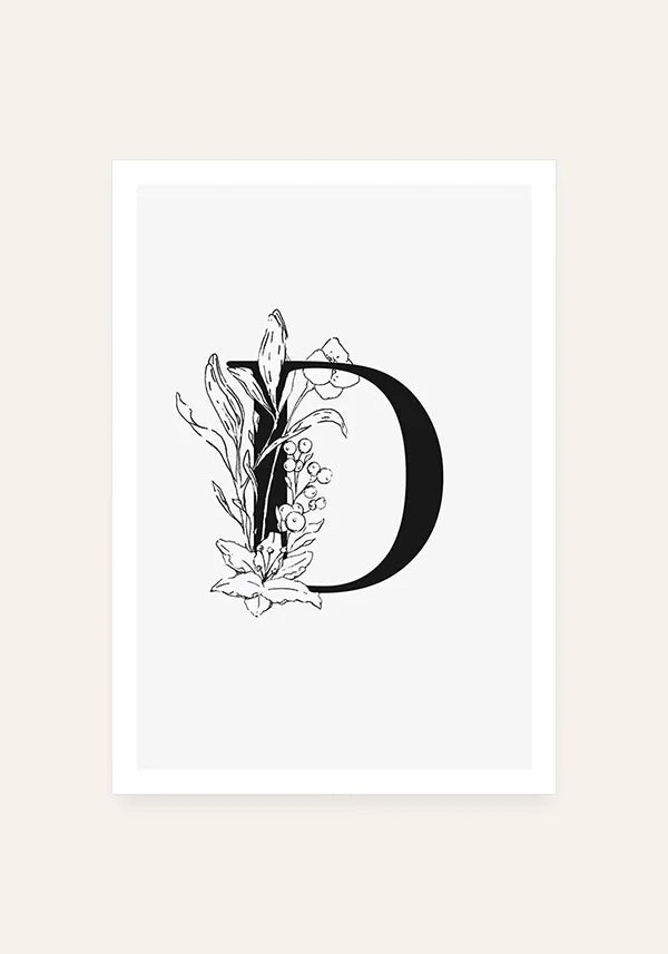 Quadro Letra D