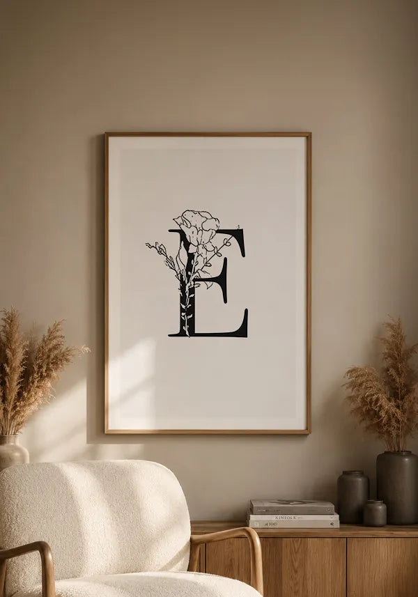 Quadro Letra E