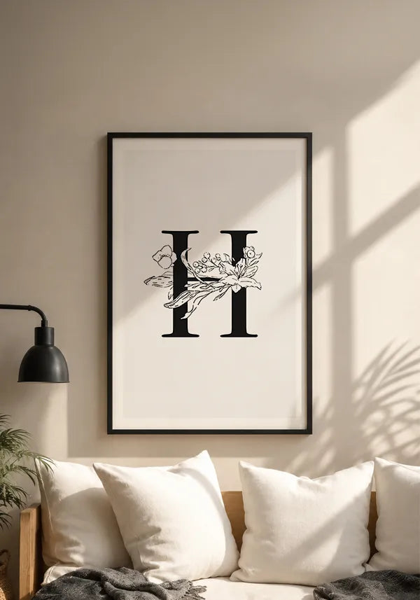 Quadro Letra H