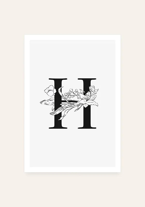 Quadro Letra H
