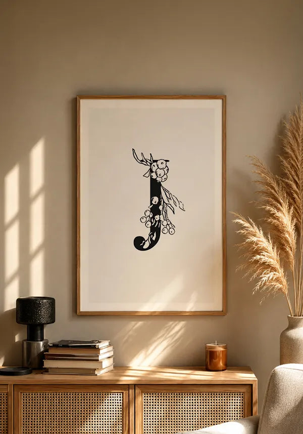 Quadro Letra J