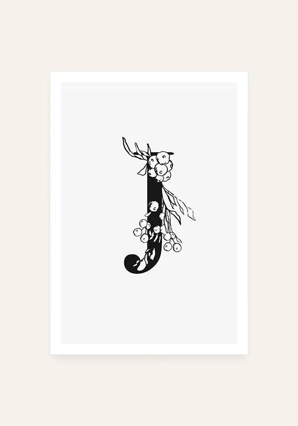 Quadro Letra J