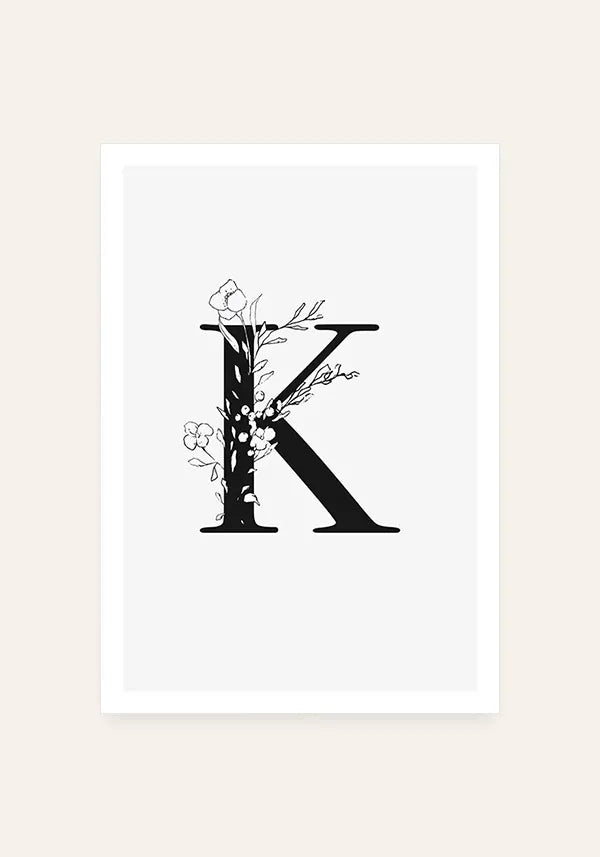 Quadro Letra K