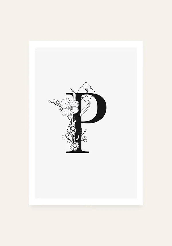 Quadro Letra P