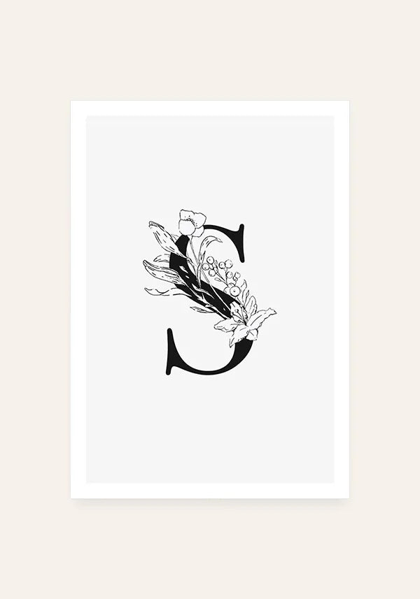 Quadro Letra S
