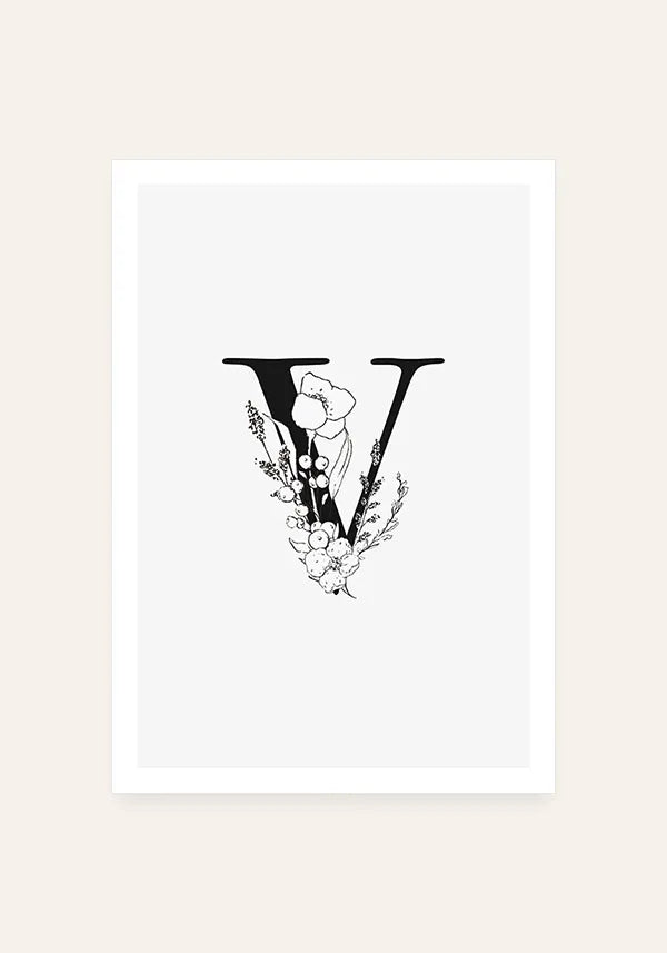 Quadro Letra V