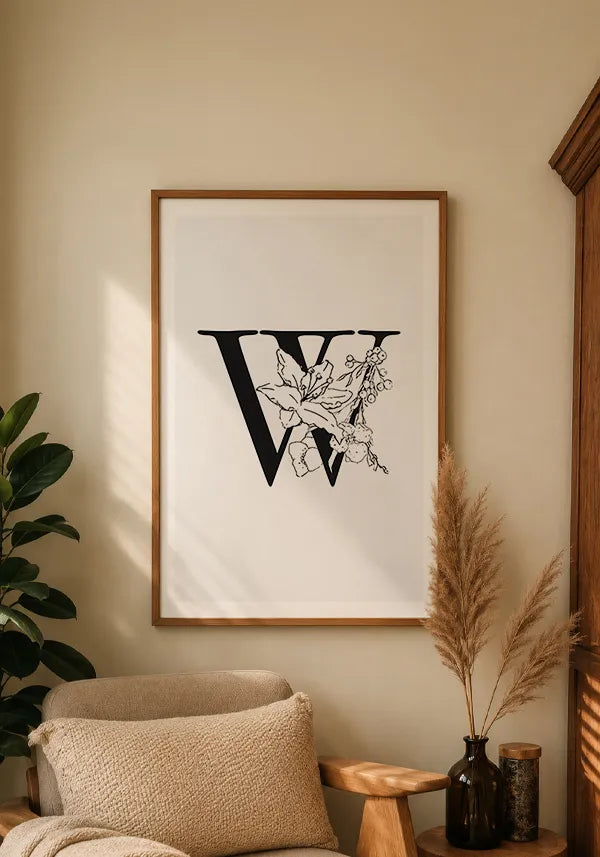 Quadro Letra W