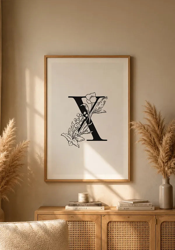Quadro Letra X