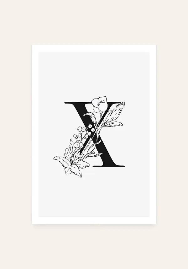 Quadro Letra X