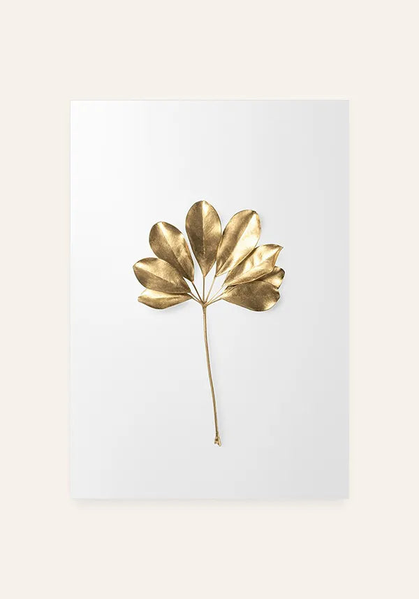 Quadro Planta Dourada