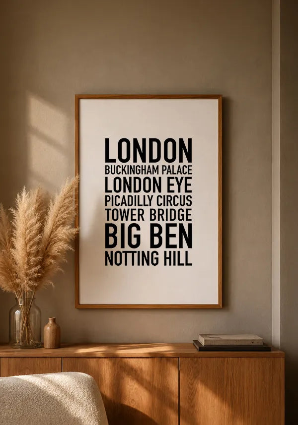 Quadro Pontos Turísticos de Londres