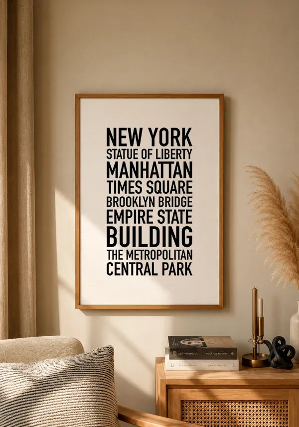 Quadro Pontos Turísticos Nova York