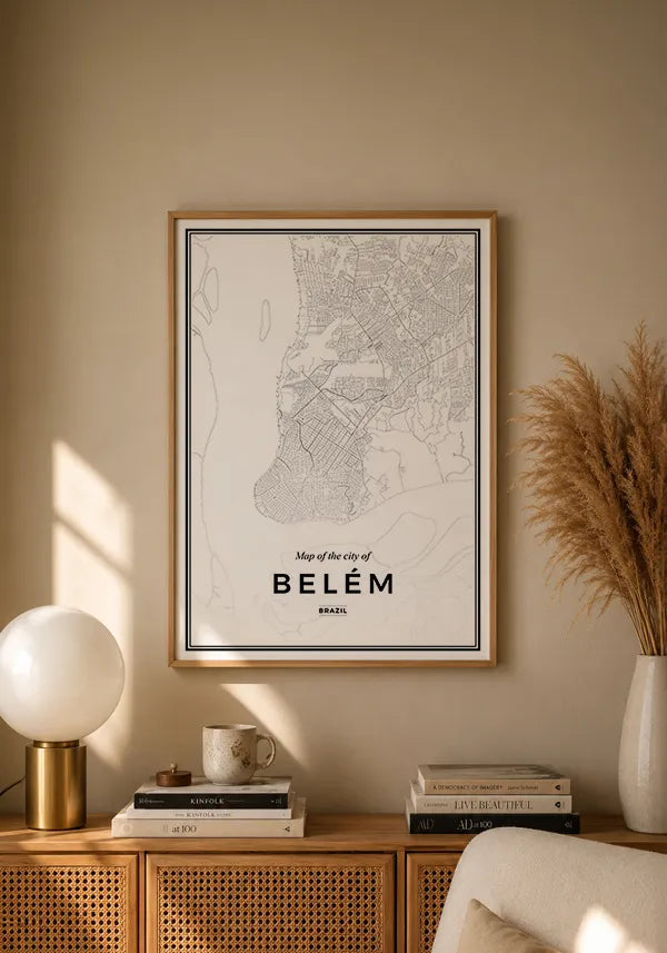 Quadro Mapa de Belém
