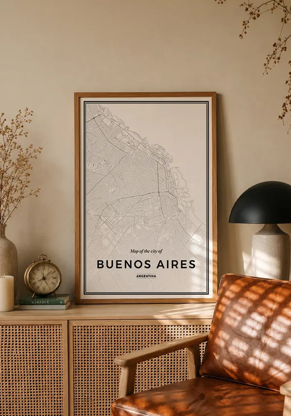 Quadro Mapa de Buenos Aires