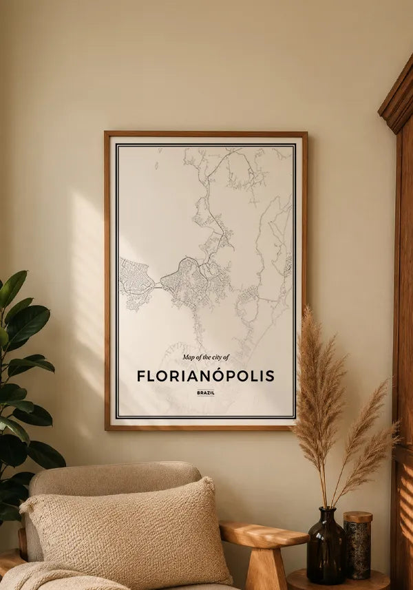Quadro Mapa de Florianópolis