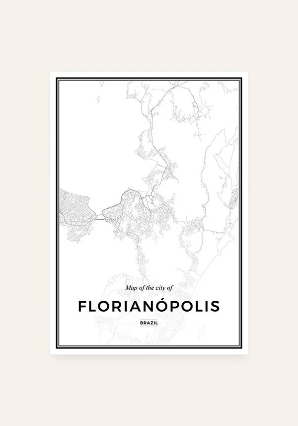 Quadro Mapa de Florianópolis