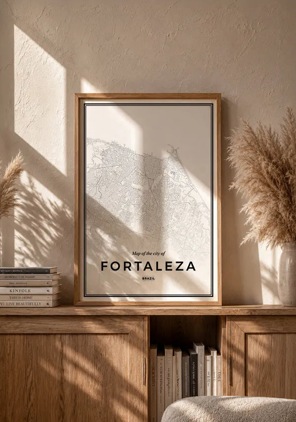 Quadro Mapa de Fortaleza