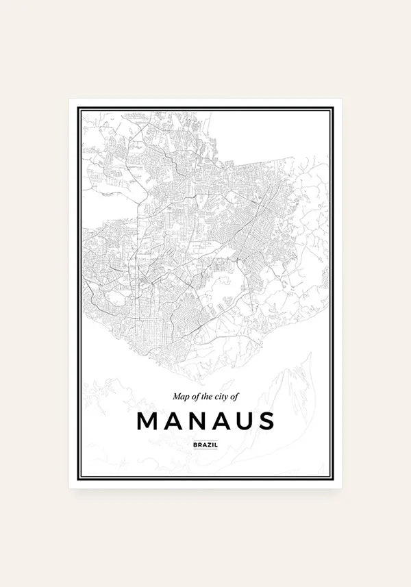 Quadro Mapa de Manaus