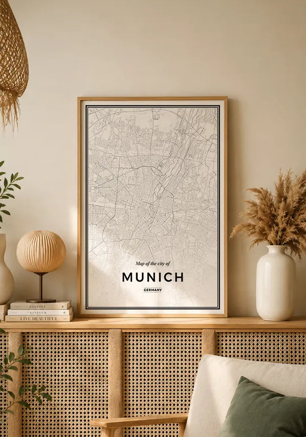 Quadro Mapa de Munique