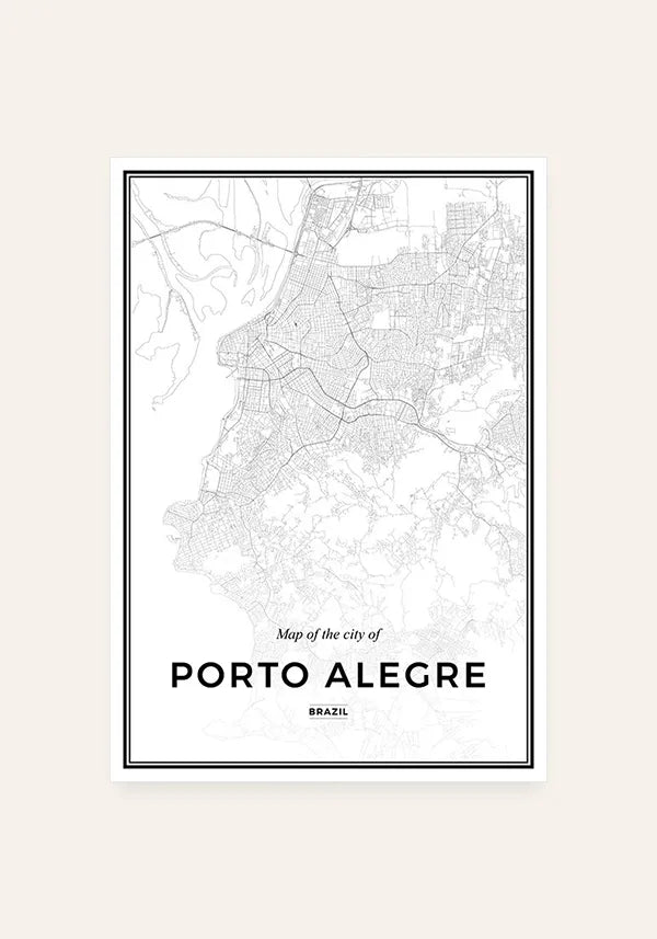 Quadro Mapa de Porto Alegre