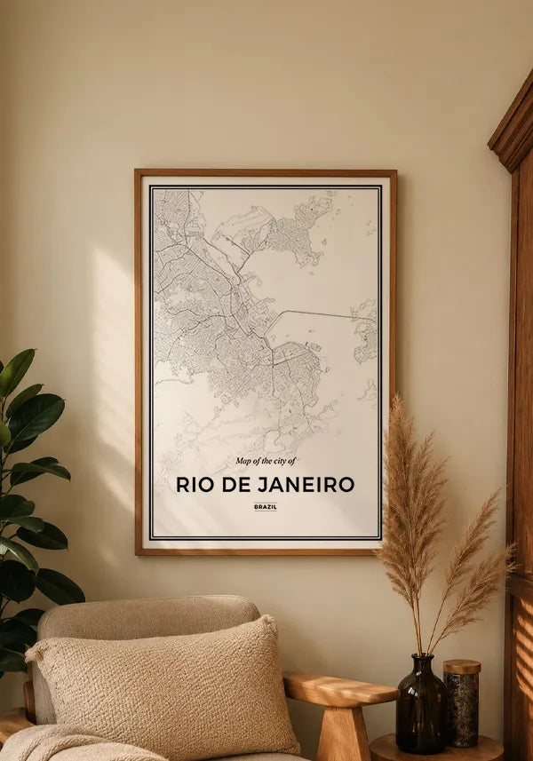 Quadro Mapa do Rio de Janeiro