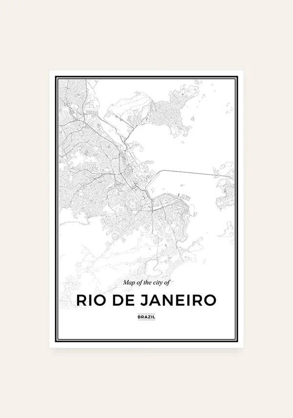 Quadro Mapa do Rio de Janeiro