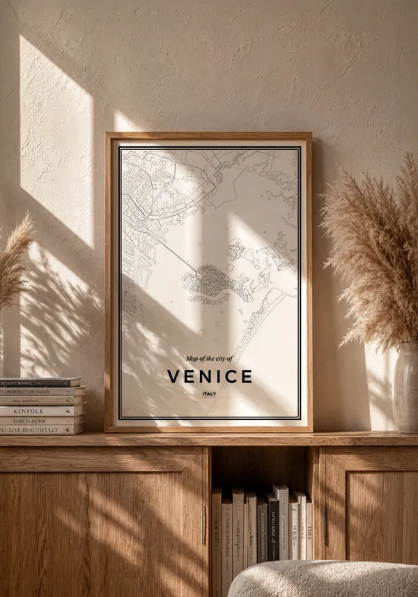 Quadro Mapa de Veneza