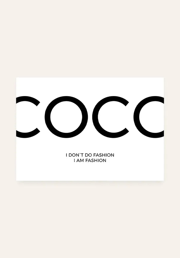 Quadro Coco Chanel Horizontal