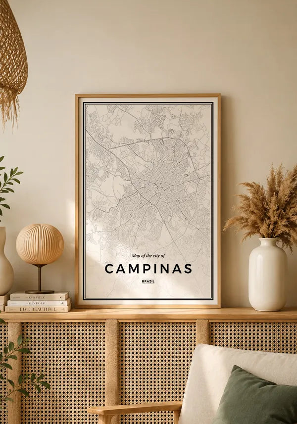 Quadro Mapa de Campinas