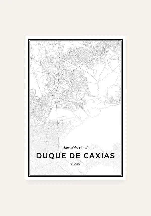 Quadro Mapa de Duque de Caxias