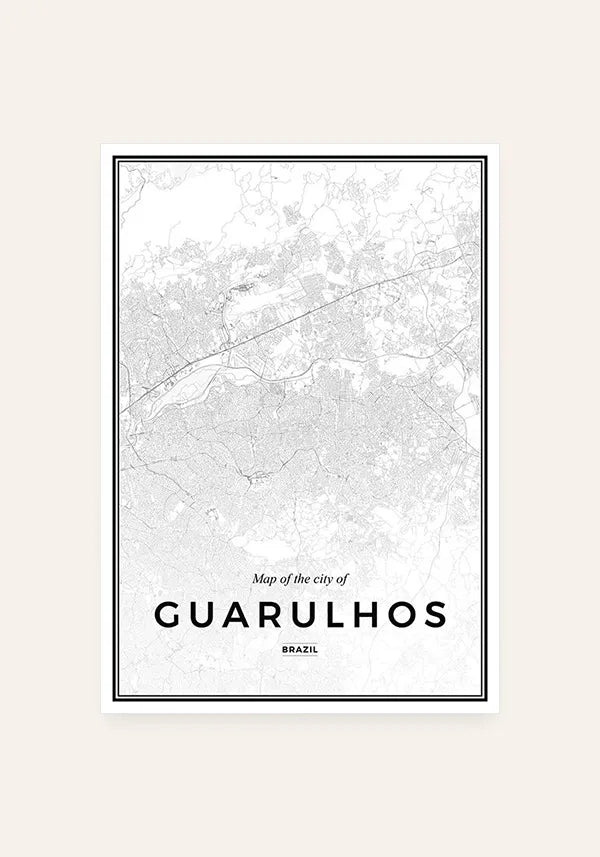Quadro Mapa de Guarulhos