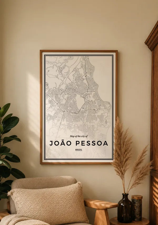 Quadro Mapa de João Pessoa