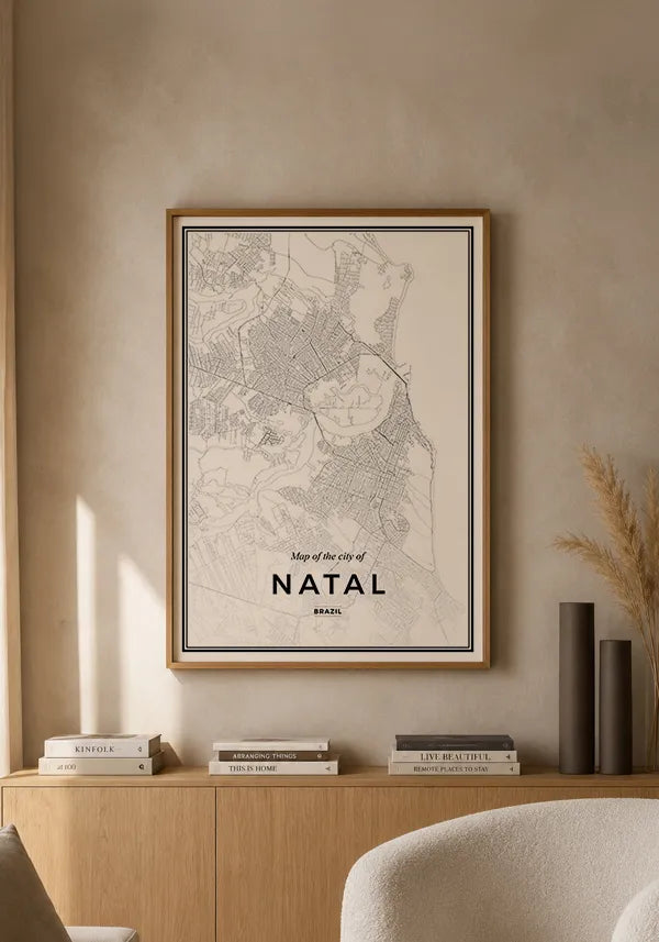 Quadro Mapa de Natal