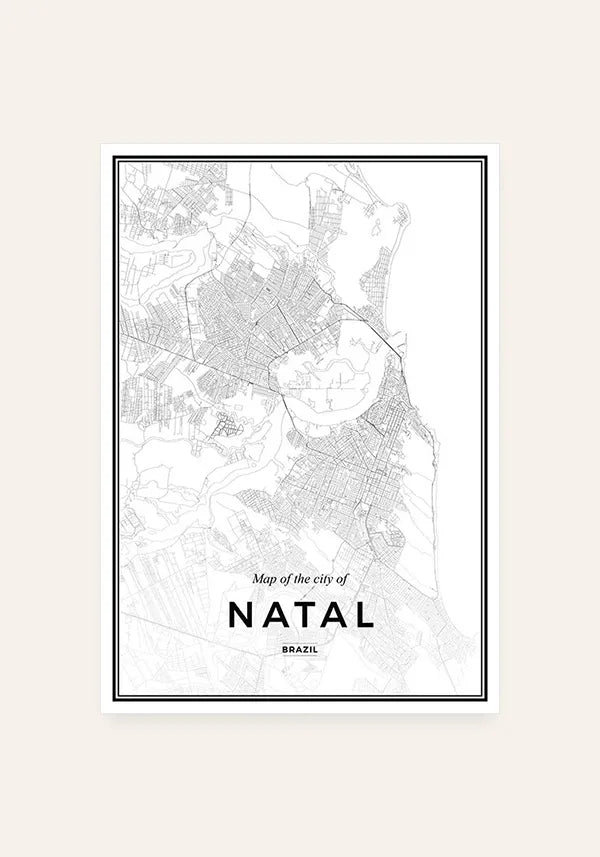 Quadro Mapa de Natal