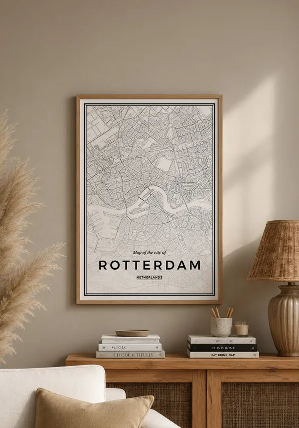 Quadro Mapa de Rotterdam