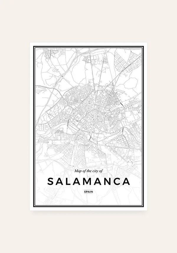 Quadro Mapa de Salamanca