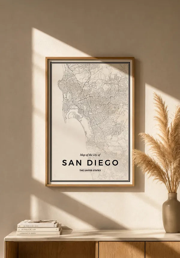 Quadro Mapa de San Diego