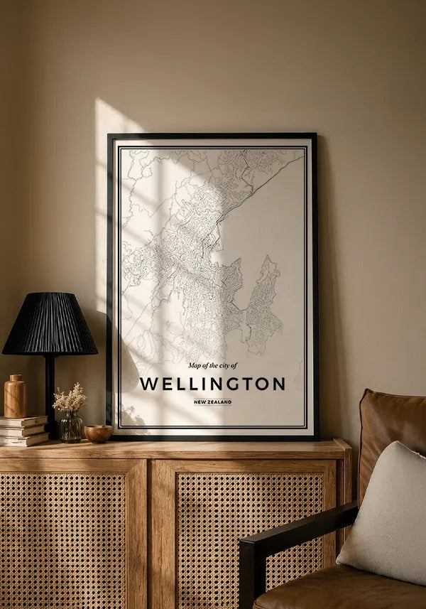 Quadro Mapa de Wellington