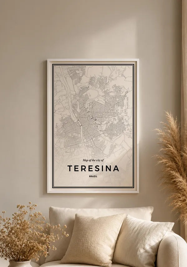 Quadro Mapa de Teresina